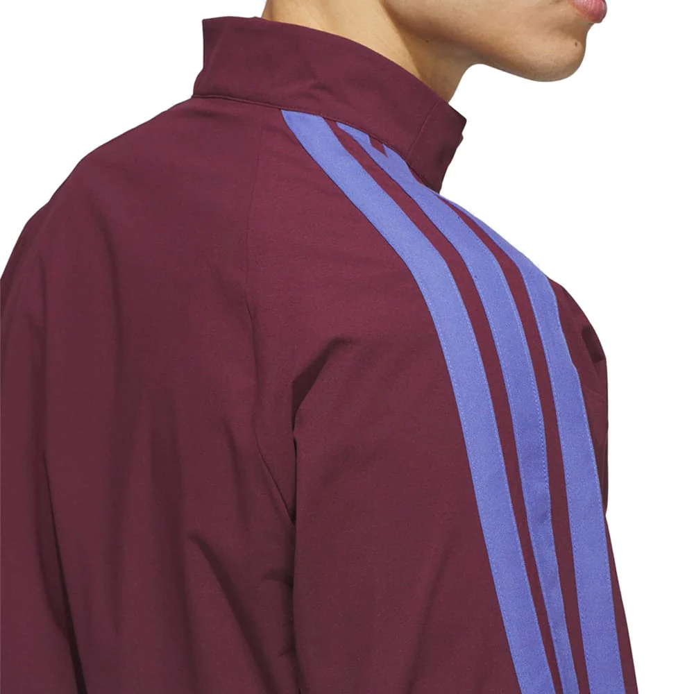 adidas Beyond The Course Windbreaker - White/Maroon - Image 5