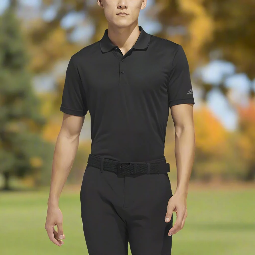 adidas Core Performance Primegreen Polo Shirt - Black - Image 5