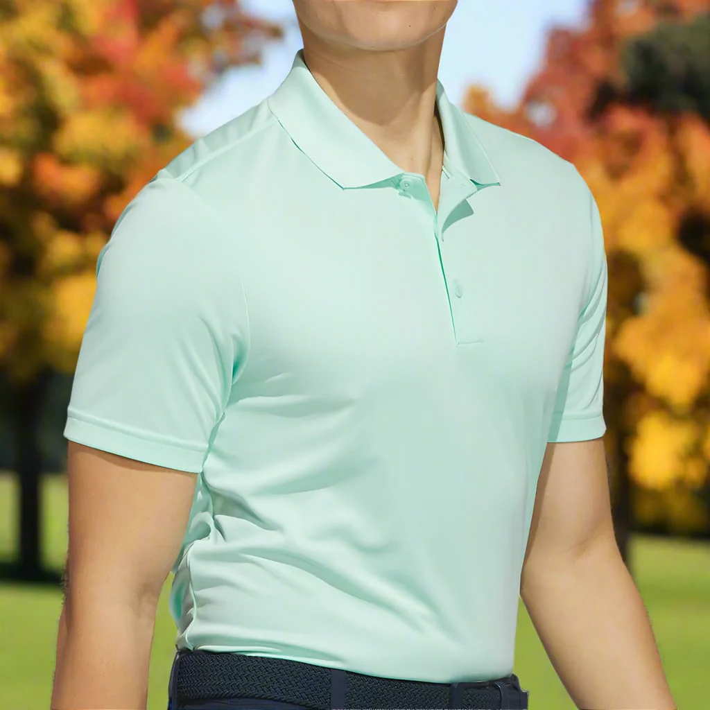 adidas Core Performance Primegreen Polo Shirt - Clear Mint - Image 5