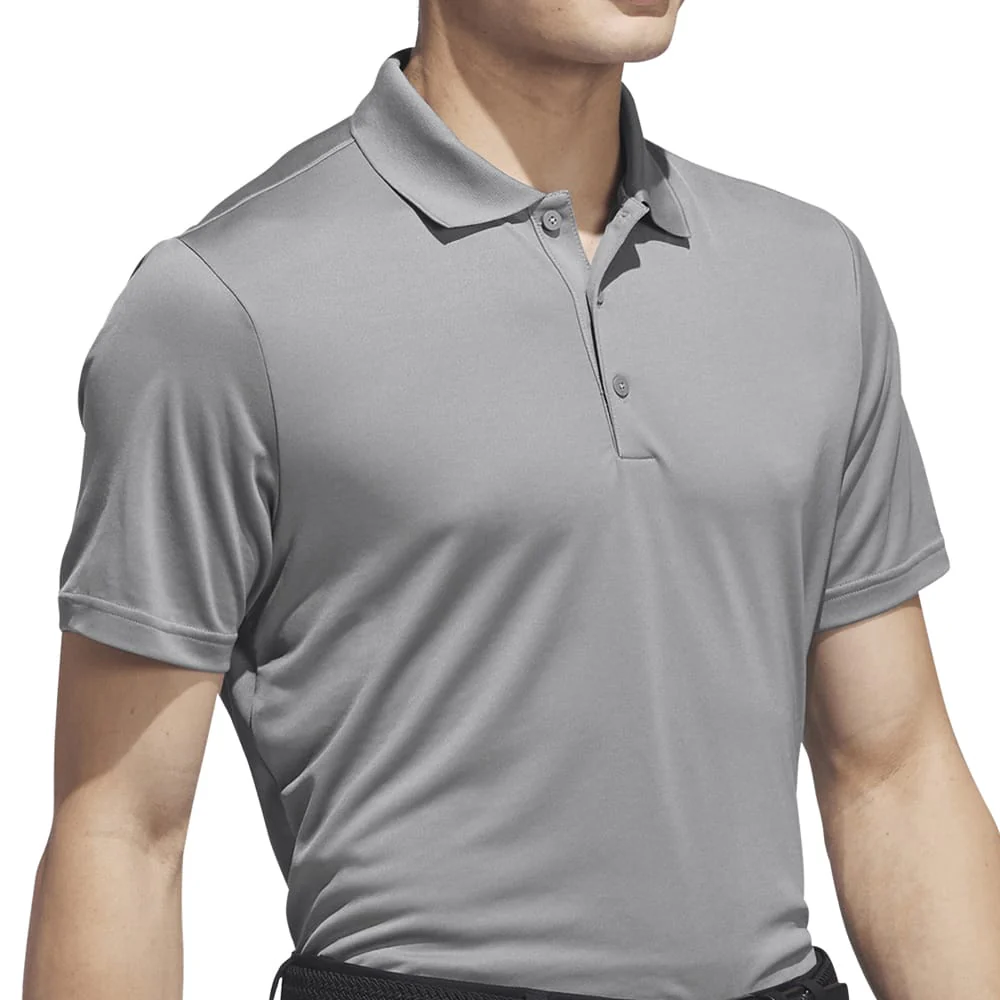 adidas Core Performance Primegreen Polo Shirt - Grey Heather - Image 3