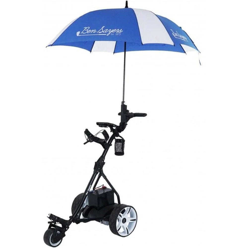 Ben Sayers Square Golf Umbrella - Blue/White - Image 6