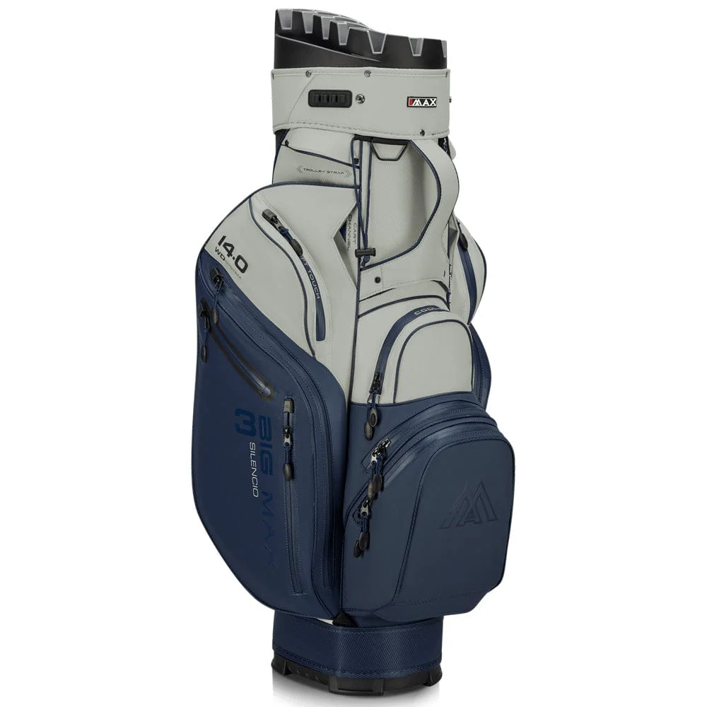 Big Max Dri Lite Silencio 3 Organiser Cart Bag - Navy/Off White - Image 5
