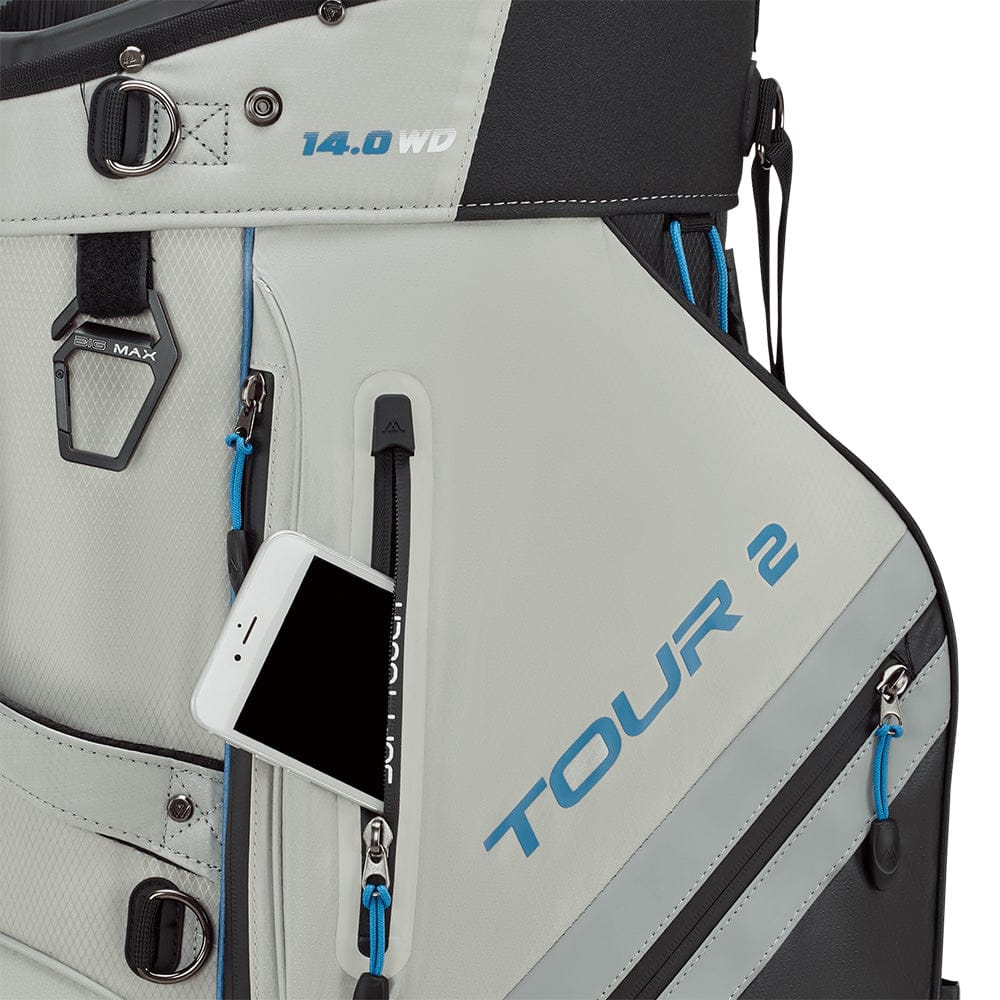 Big Max Dri Lite Tour 2 Cart Bag - Black/Off White/Blue - Image 3