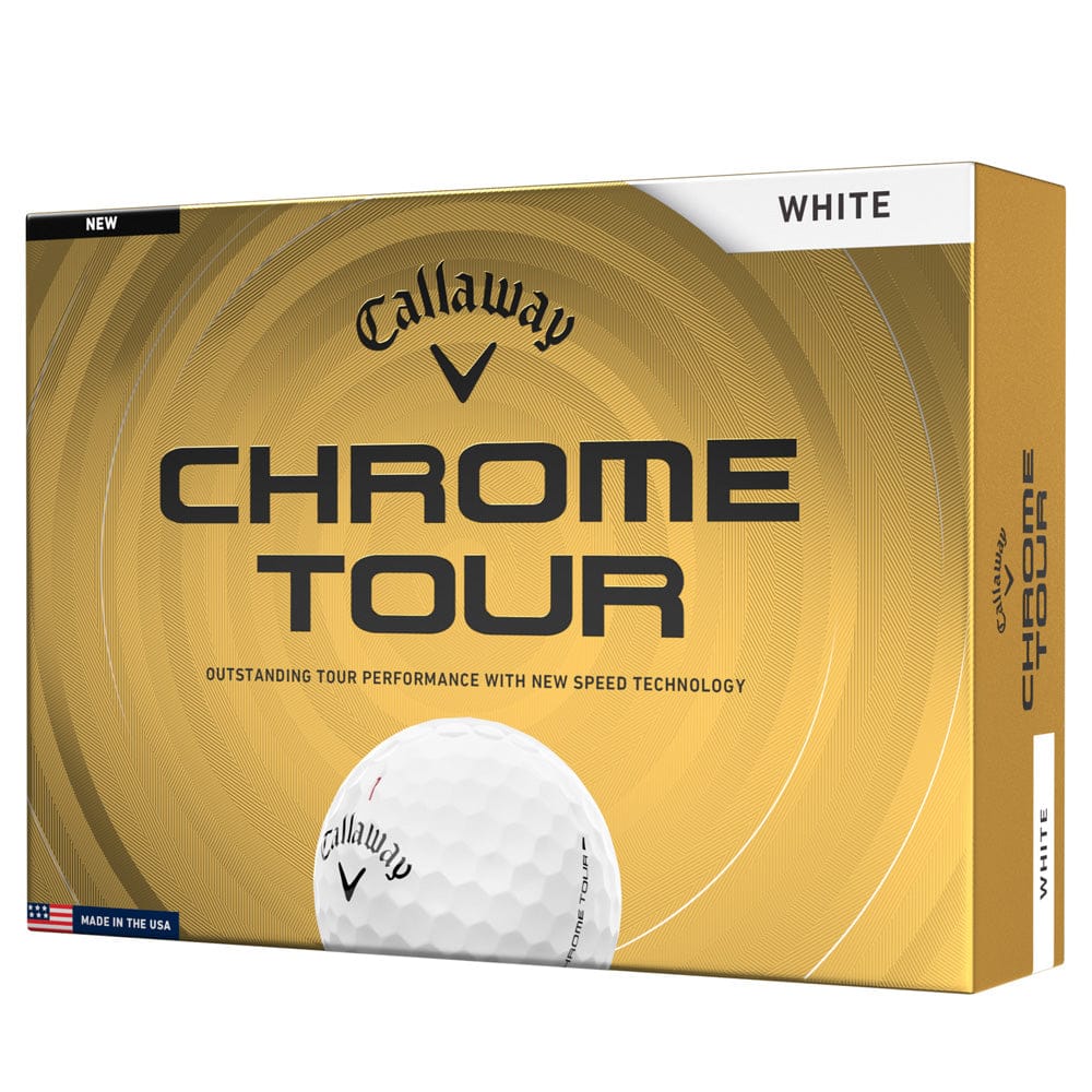 Callaway Chrome Tour Golf Balls - White - 12 Pack - Image 6