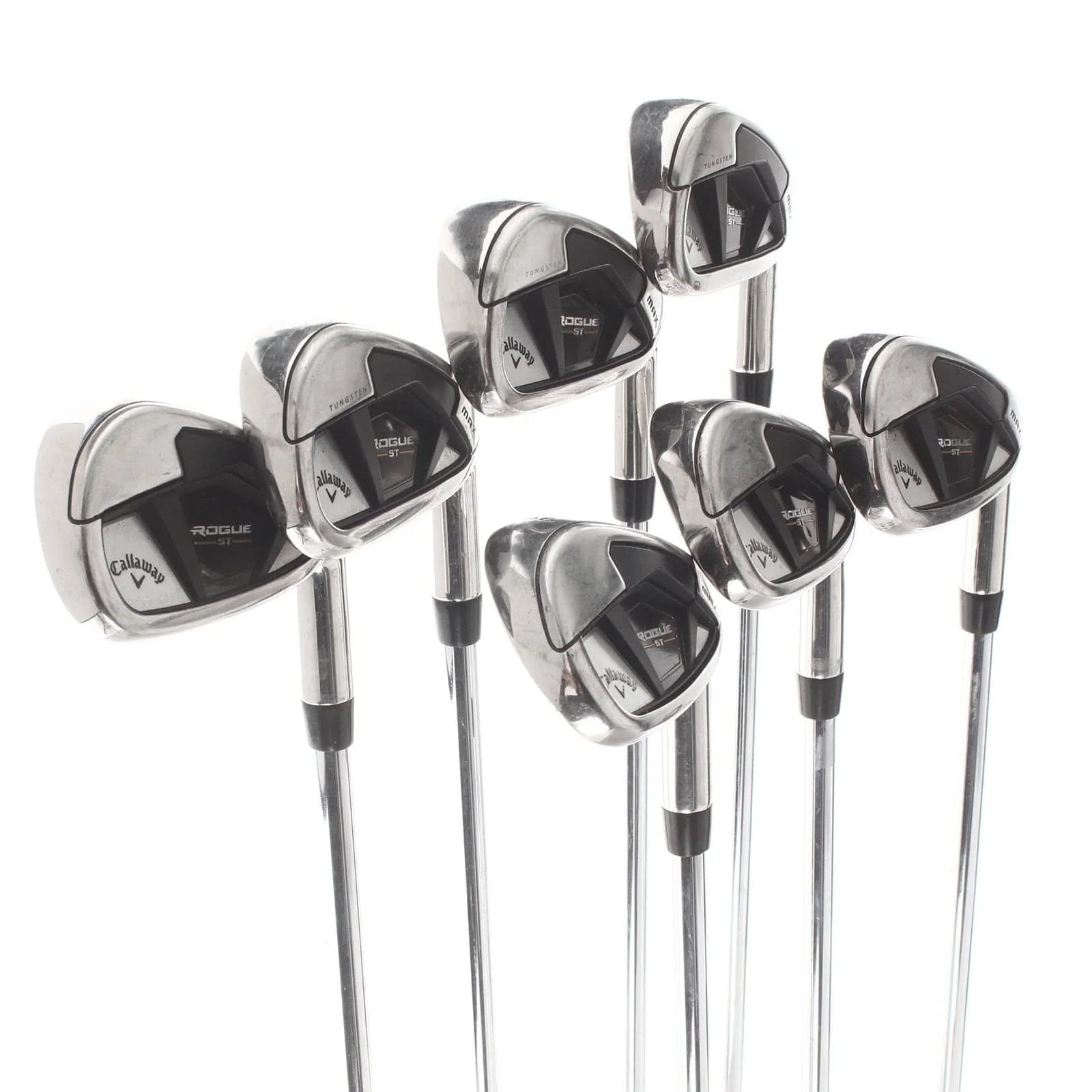 Callaway Rogue ST Max Steel Mens Right Hand Irons 5-AW Regular - Elevate MPH 95 - Image 2