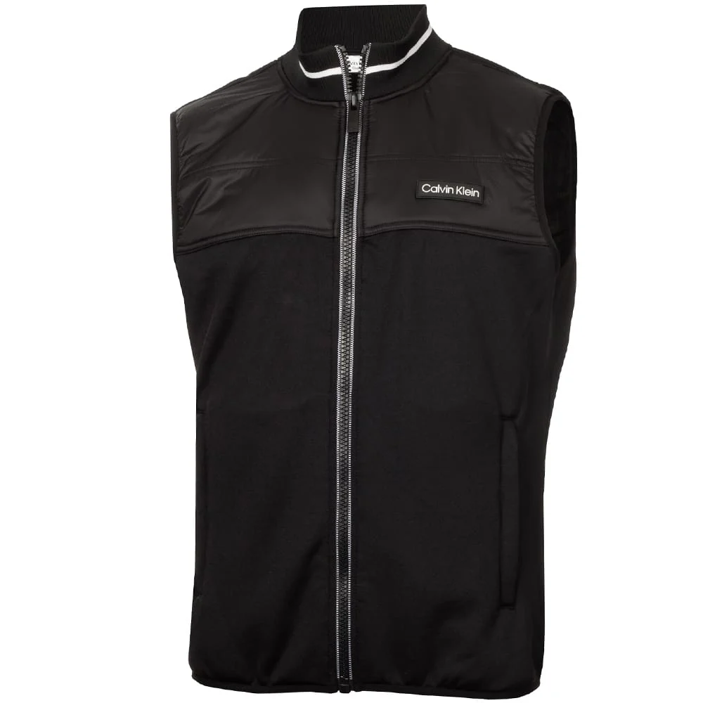 Calvin Klein Concourse Hybrid Full-Zip Gilet - Black