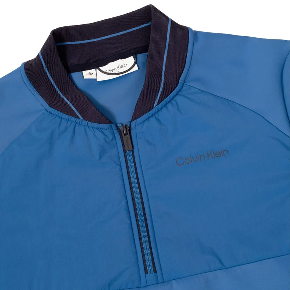 Calvin Klein Greenside 1/2 Zip Hybrid Bomber - Blue Hibiscus - Image 3