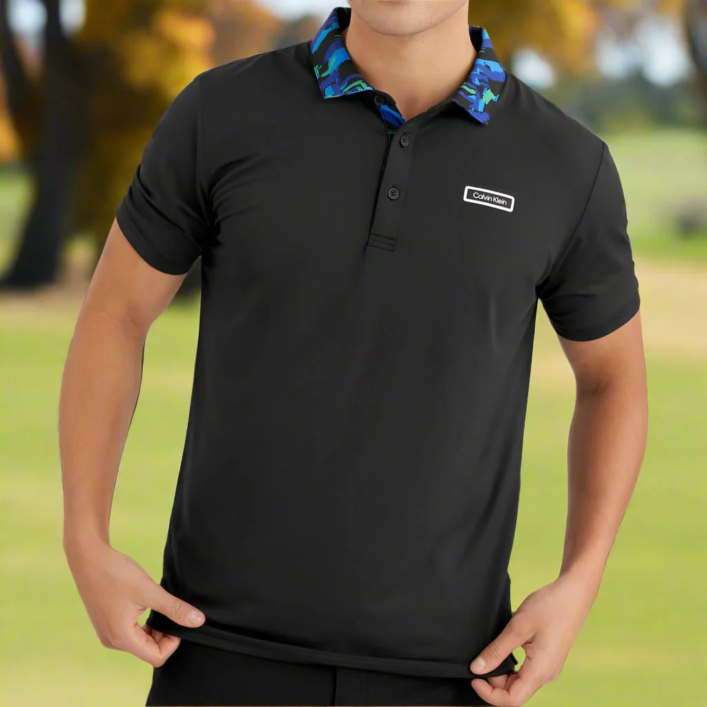 Calvin Klein Seabury Polo Shirt - Black - Image 5