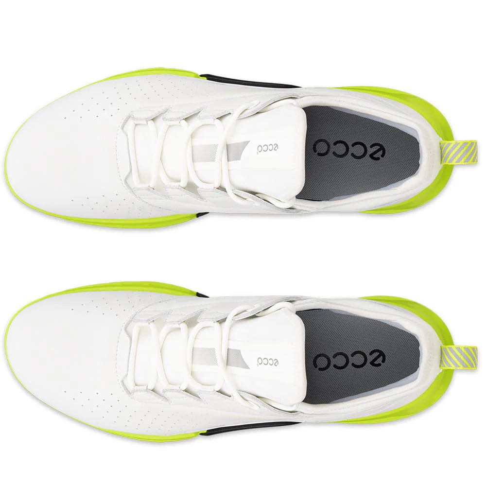 ECCO BIOM C4 Hybrid GORE-TEX Spikeless Waterproof Shoes - White/Lime Punch - Image 4