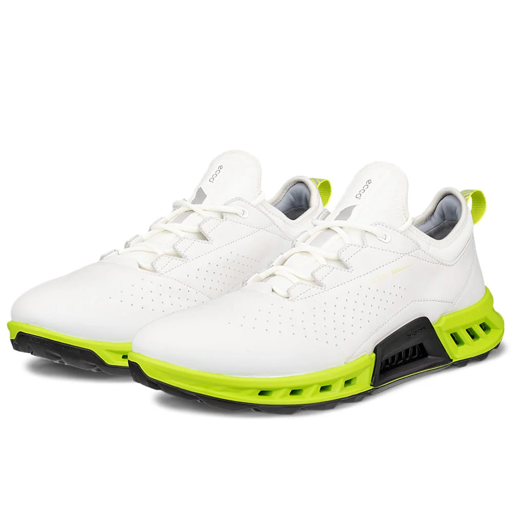ECCO BIOM C4 Hybrid GORE-TEX Spikeless Waterproof Shoes - White/Lime Punch - Image 5