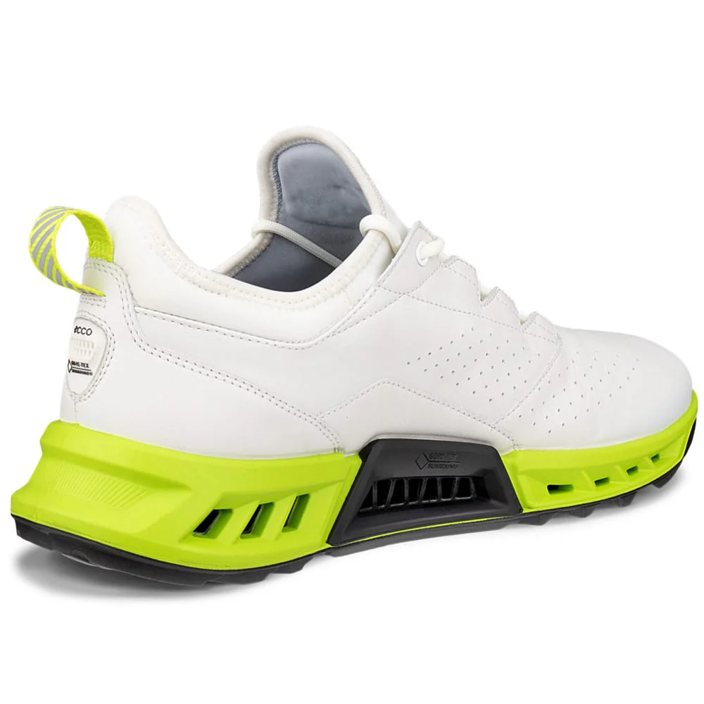 ECCO BIOM C4 Hybrid GORE-TEX Spikeless Waterproof Shoes - White/Lime Punch - Image 8