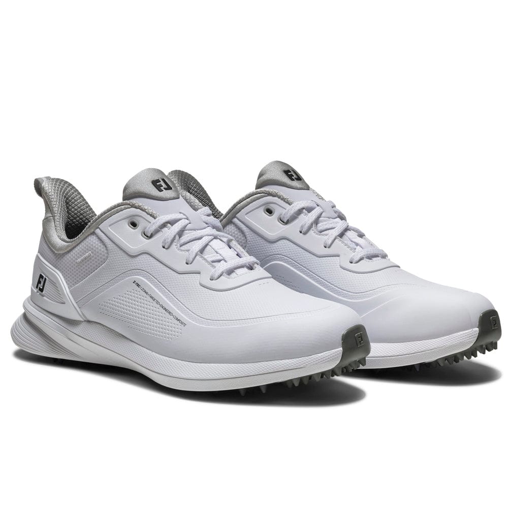 FootJoy Pro SL Waterproof Spikeless Shoes - White/White/Grey - Image 5