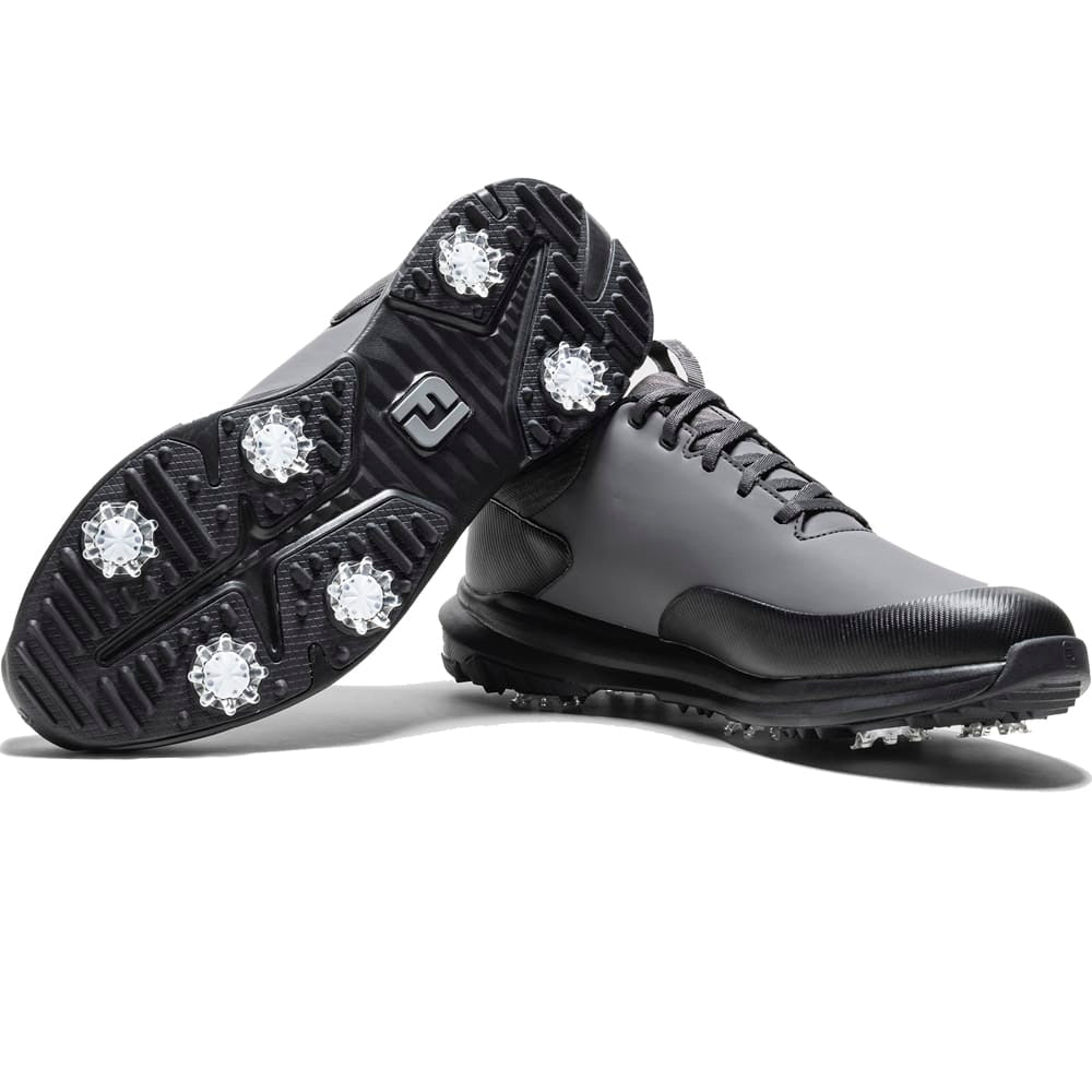 FootJoy Tour Rival Waterproof Spiked Shoes - Charcoal/Grey/Black - Image 5