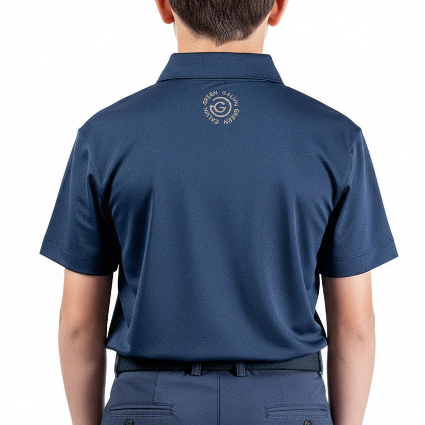 Galvin Green Junior Rylan Polo Shirt - Navy - Image 4