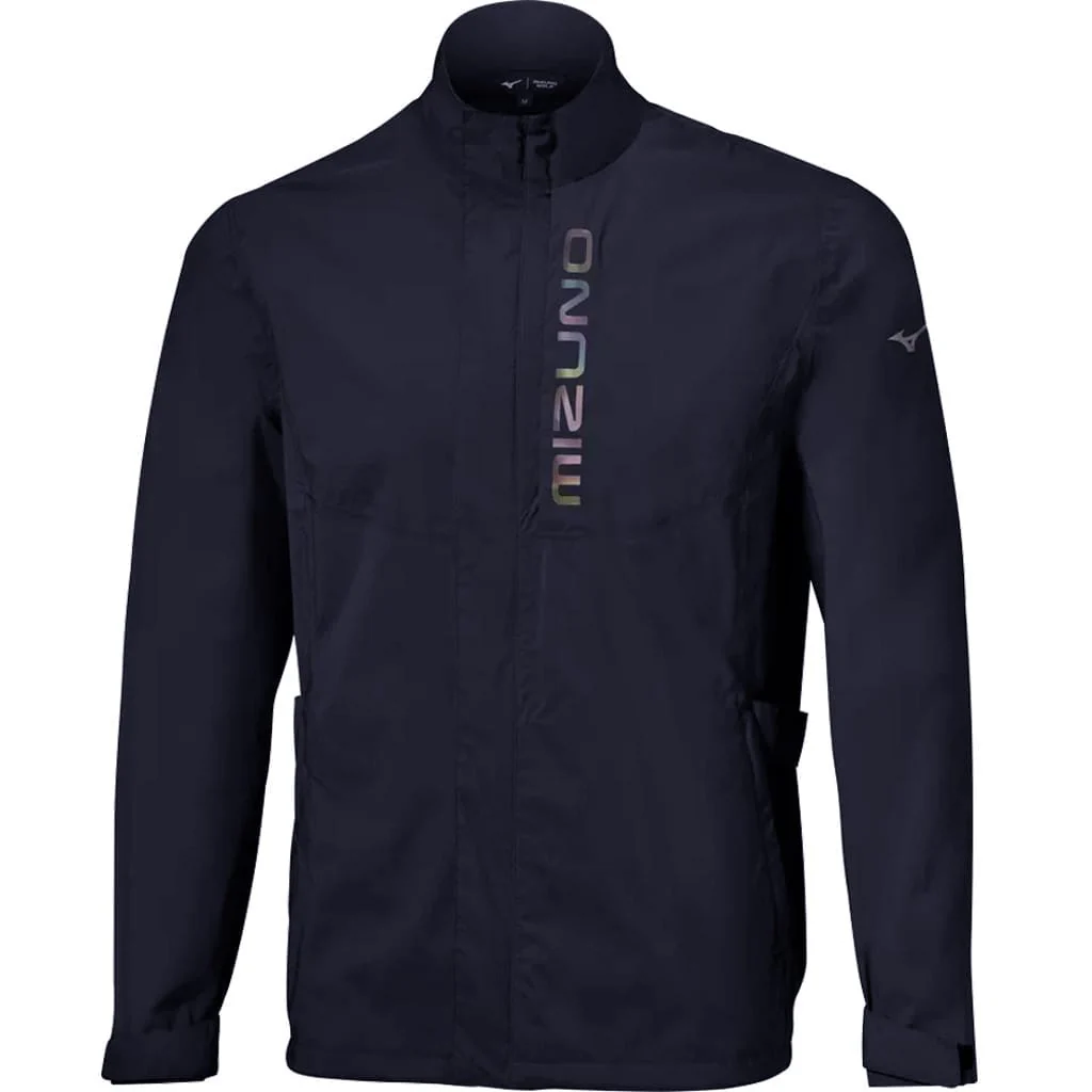 Mizuno Arc Waterproof Rain Jacket - Baritone Blue
