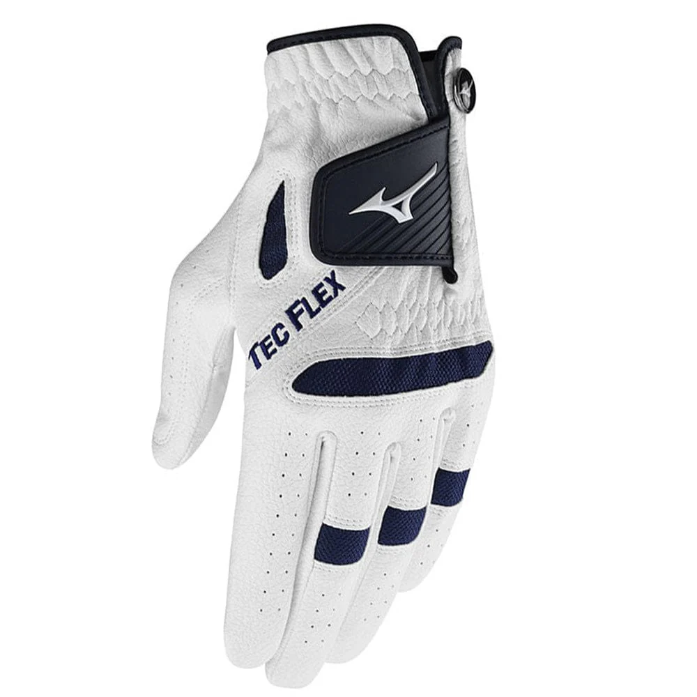 Mizuno Tech Flex Glove - White/Navy - Image 2