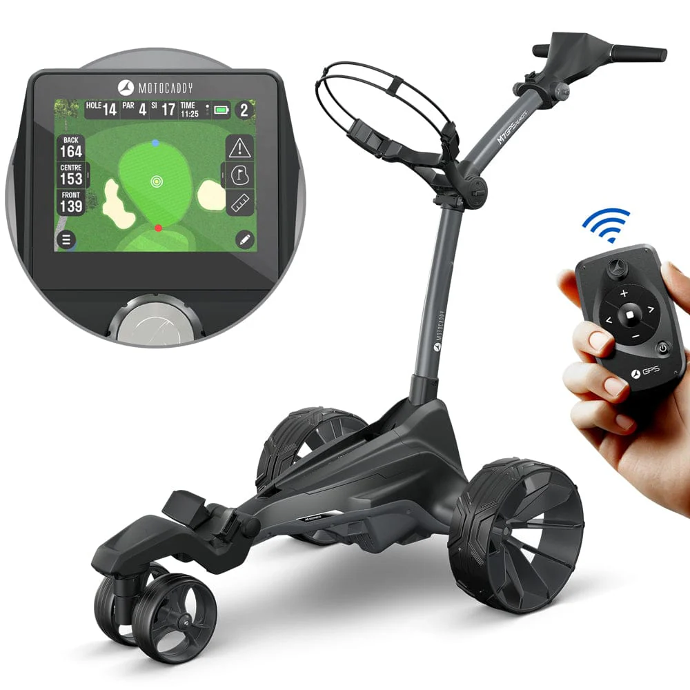 Motocaddy M7 GPS Remote Electric Trolley - Black/Gunmetal - 2026 - Image 8
