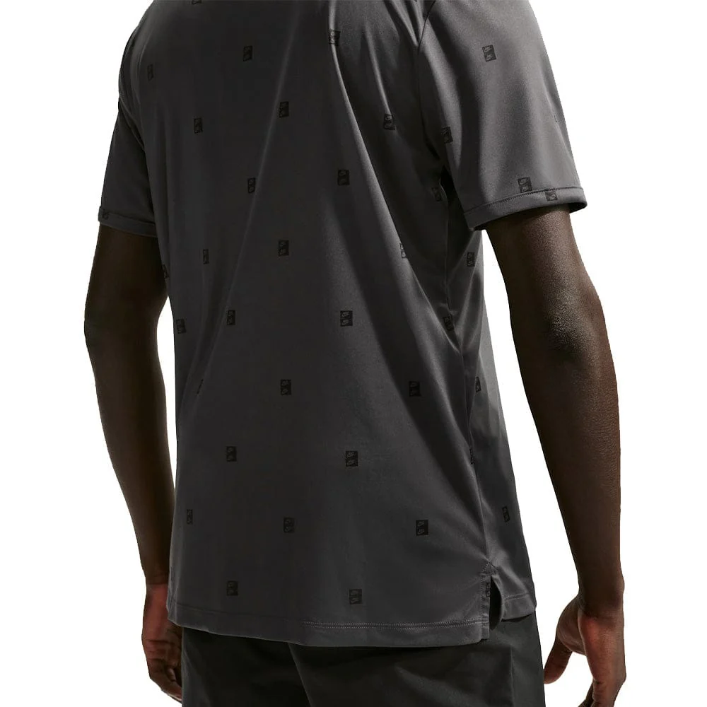 Nike Dri-Fit Par 5 Icon Stack Polo Shirt - Anthracite/Black - Image 3