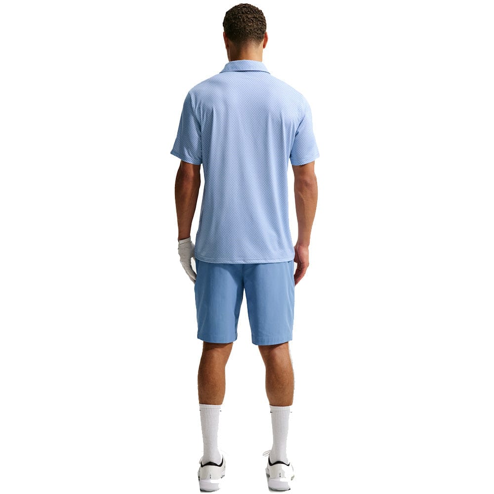 Nike Dri-Fit Velocity Floral Print Polo Shirt - White/Work Blue/Black - Image 5