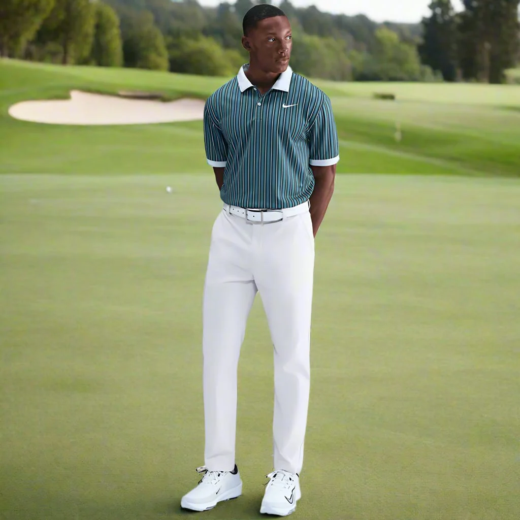 Nike Dri-Fit Victory+ Polo - Smokey Blue/Pure Platinum/White - Image 5