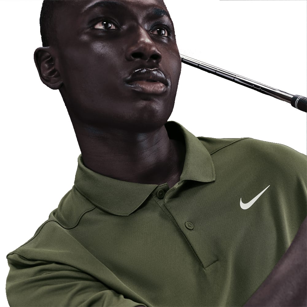 Nike Dri-Fit Victory Solid Polo Shirt - Medium Olive/Pale Ivory - Image 4