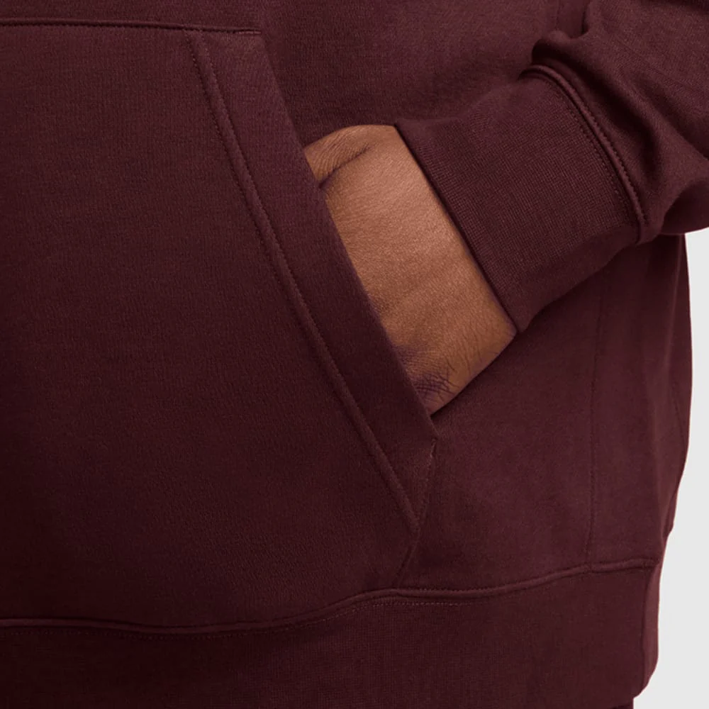 Nike Sportswear Club Fleece Hoodie - Burgundy Crush/White - Image 4