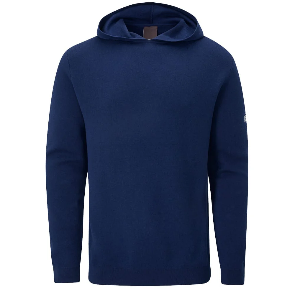 Oscar Jacobson Kennedy Lightweight Knitted Hoodie - Navy