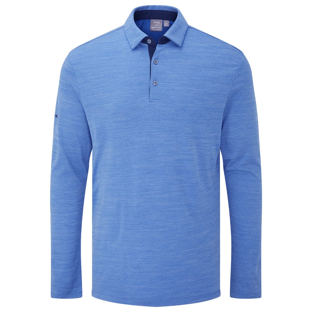 Ping Creek Polo Shirt - Tidal Blue Melange