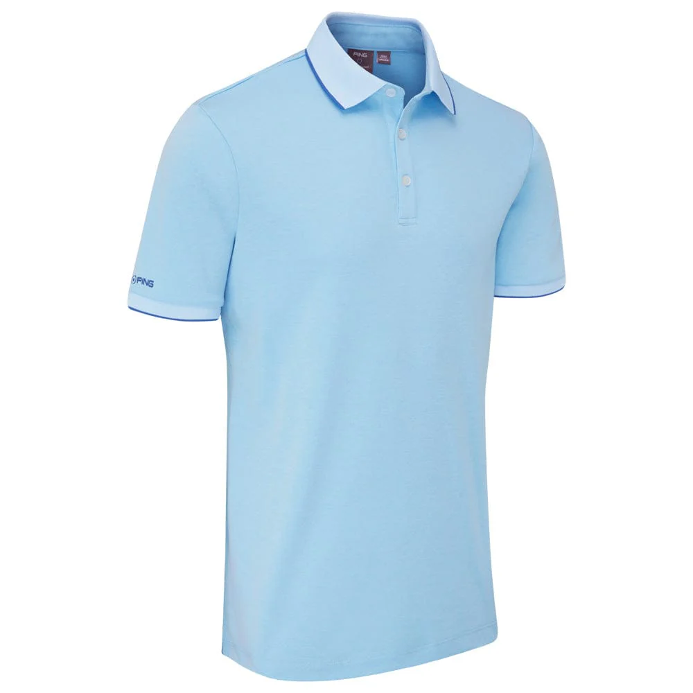 Ping Gideon Polo Shirt - Baltic Sea Marl - Image 3