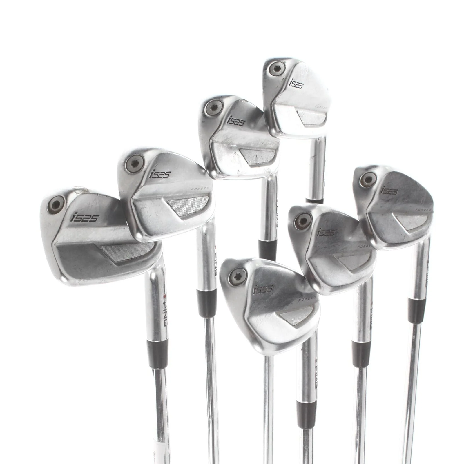 Ping i525 Steel Mens Right Hand Irons 4-PW Red Dot 1* Flat Stiff - Dynamic Gold 105 S300 - Image 2