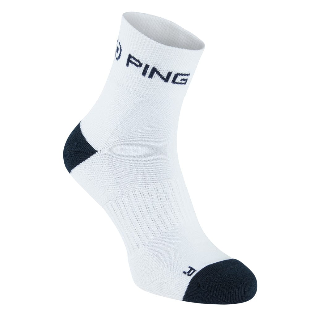 Ping Performance Quarter Sock (Two Pack) - Navy/White - Image 2