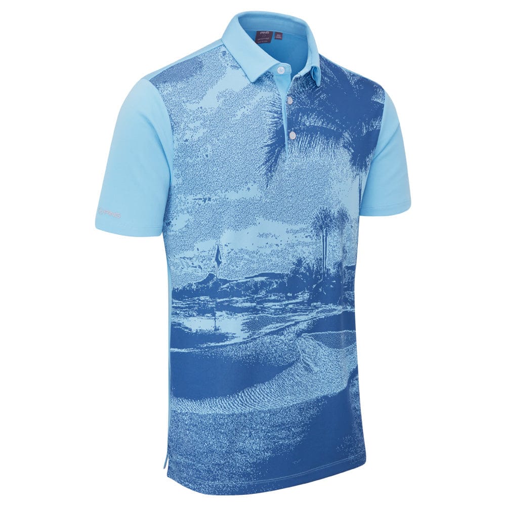 Ping Tiago Polo Shirt - Baltic Sea Multi - Image 3