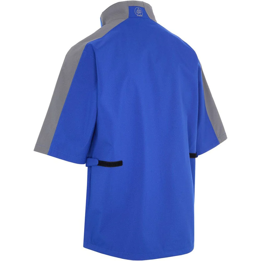 ProQuip Aqualite Pro 1/2 Sleeve Waterproof Rain Top - Magnetic Blue/Grey - Image 2