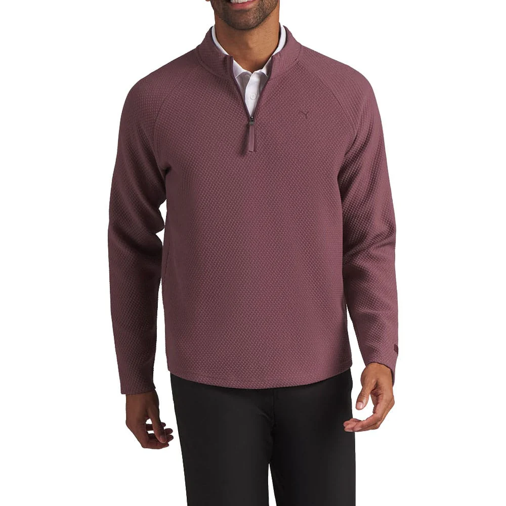 Puma Boulder 2.0 1/4 Zip Pullover - Rich Cocoa - Image 3