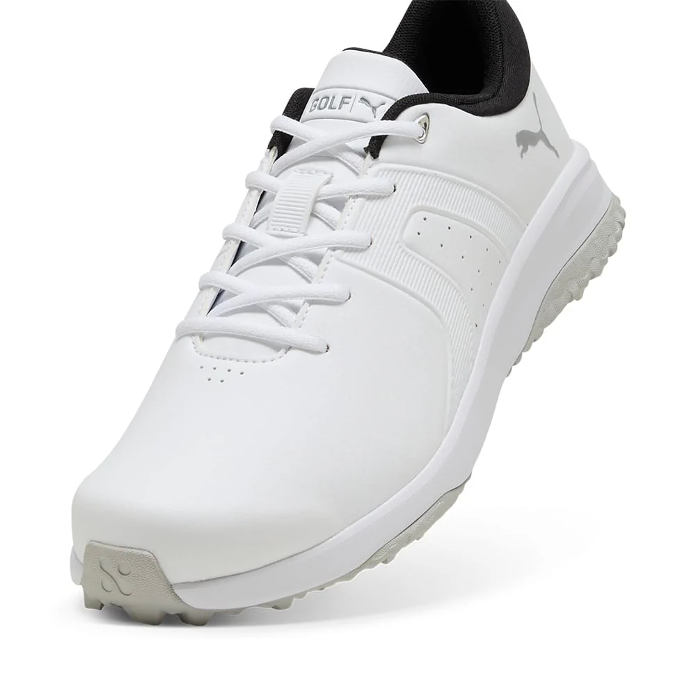 Puma Fusion Tech Spikeless Waterproof Shoes - Puma White/Glacial Grey - Image 4