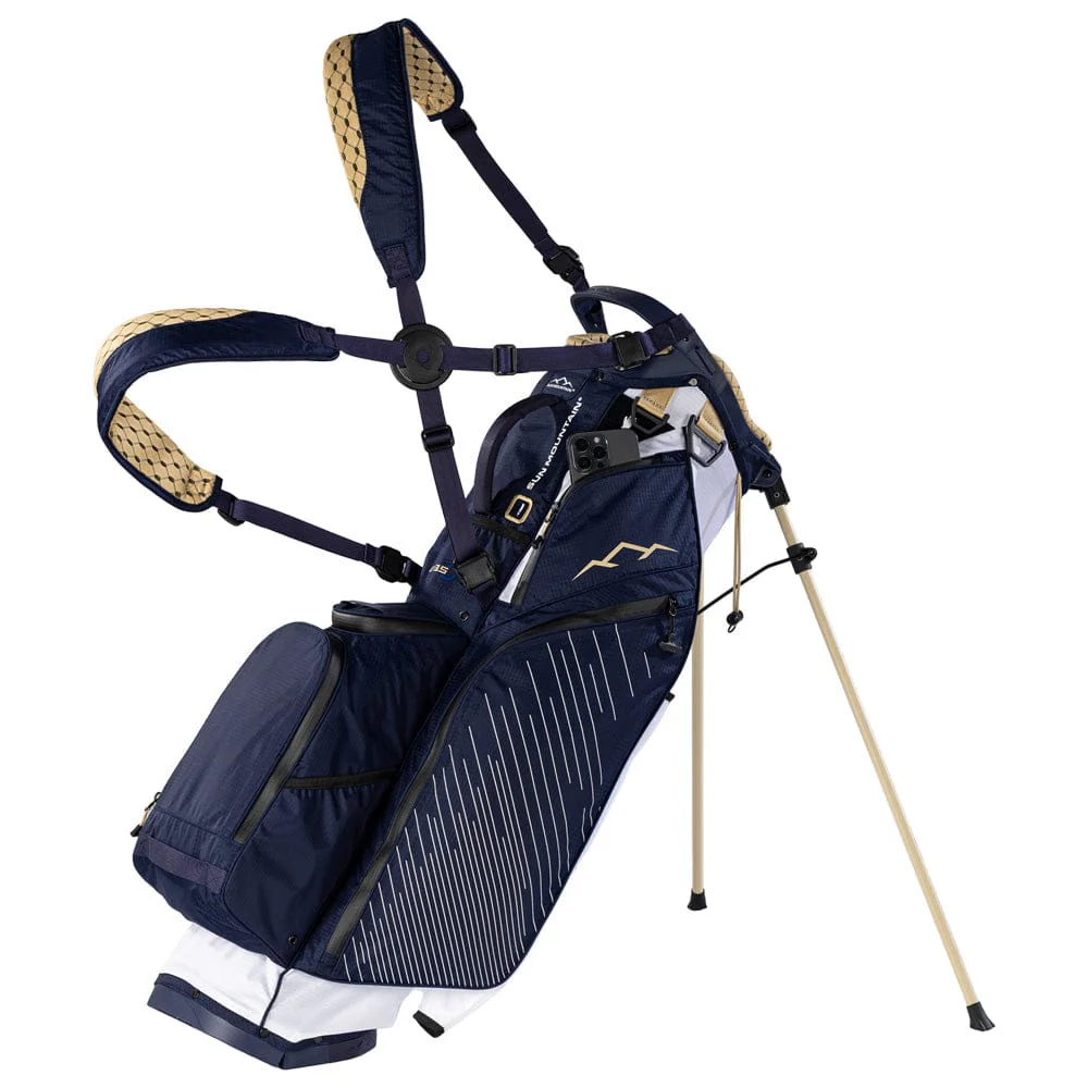 Sun Mountain Eclipse E3.5 H2NO Waterproof Stand Bag - White/Navy/Gold - Image 6