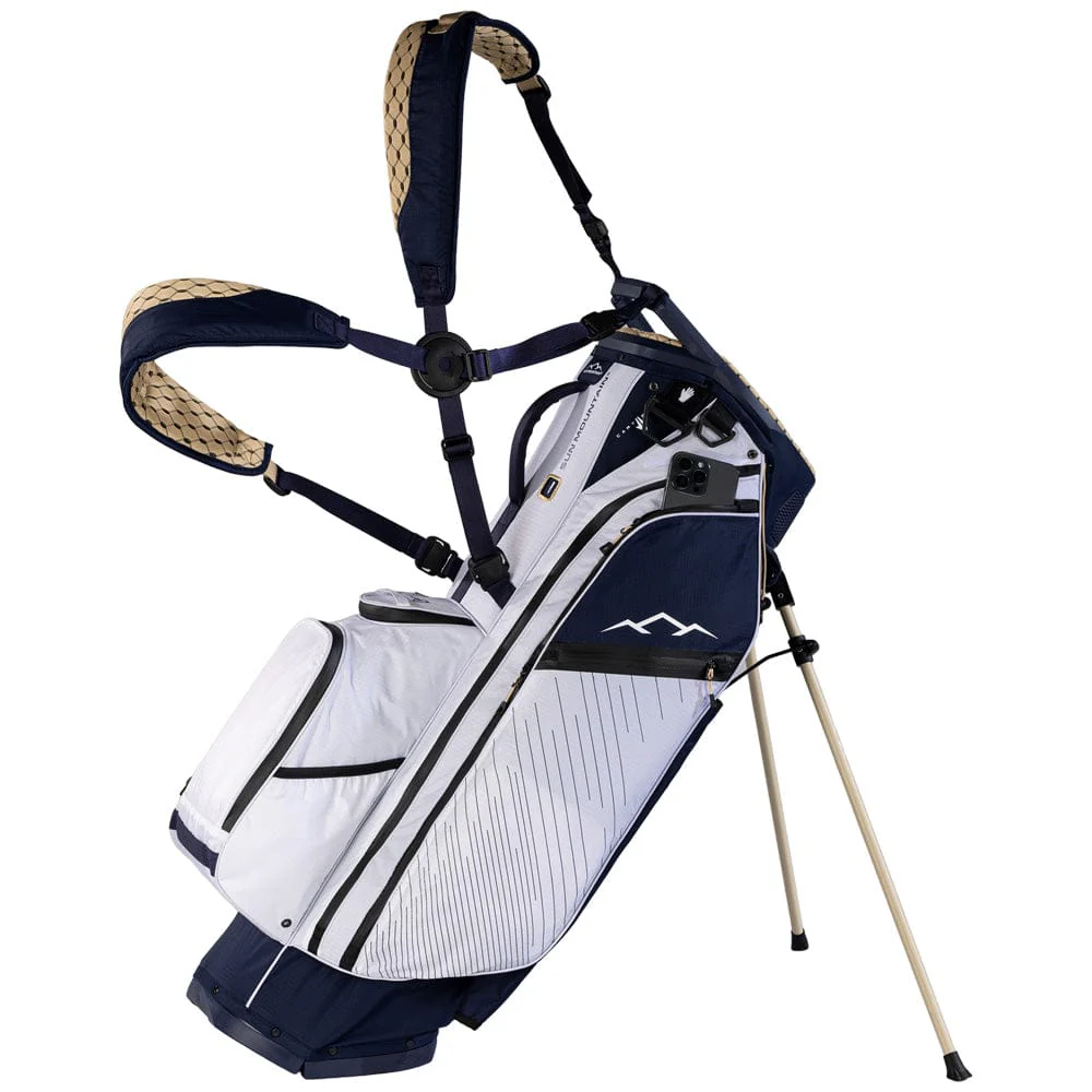 Sun Mountain Eclipse E4.5 H2NO Waterproof Stand Bag - Navy/Gold/White