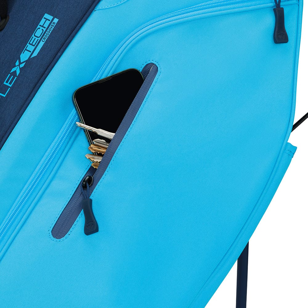 TaylorMade Flextech Crossover Stand Bag - Cyan/Navy - Image 5