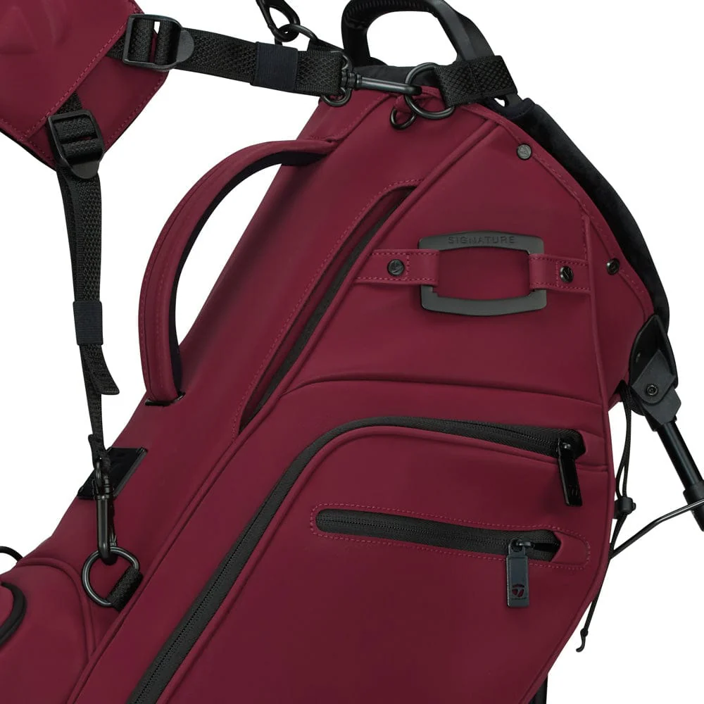 TaylorMade Signature Stand Bag - Burgundy - Image 4