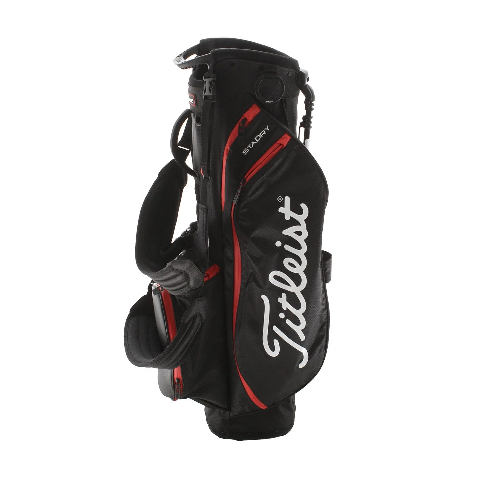 Titleist Stadry Players 4 Stand Bag - Black/Red - Image 2