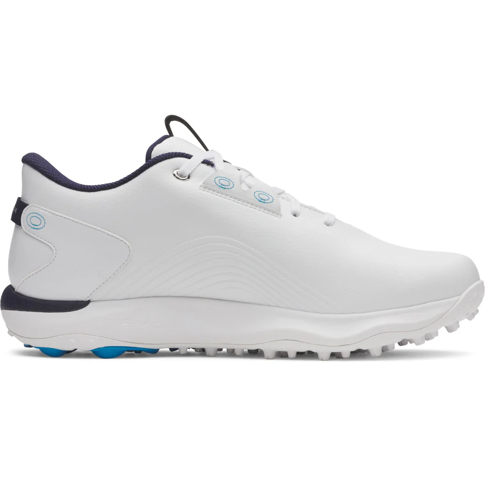 Under Armour Drive Fade 2 Waterproof Spikeless Shoes - White/White/Metallic Silver - Image 3
