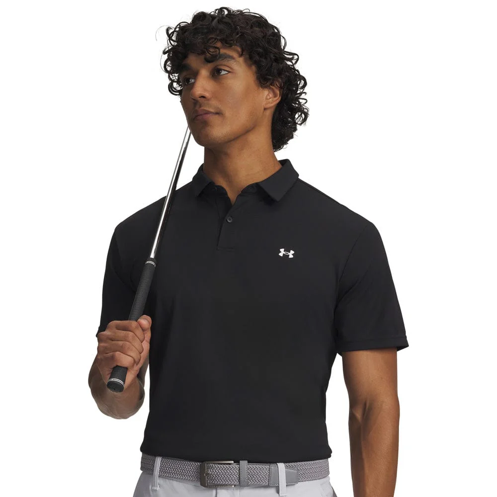 Under Armour T2G Pique Polo Shirt - Black/White - Image 4