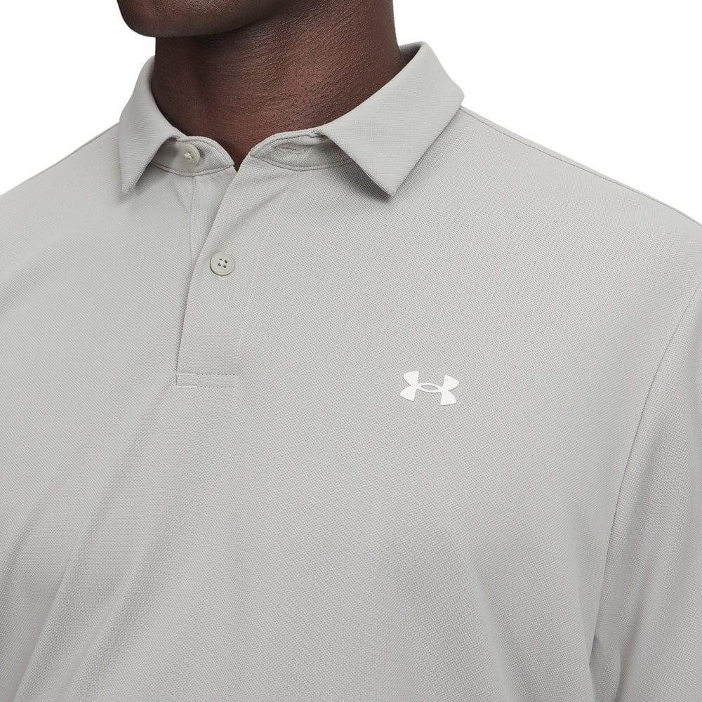 Under Armour T2G Pique Polo Shirt - Titanium/White - Image 3